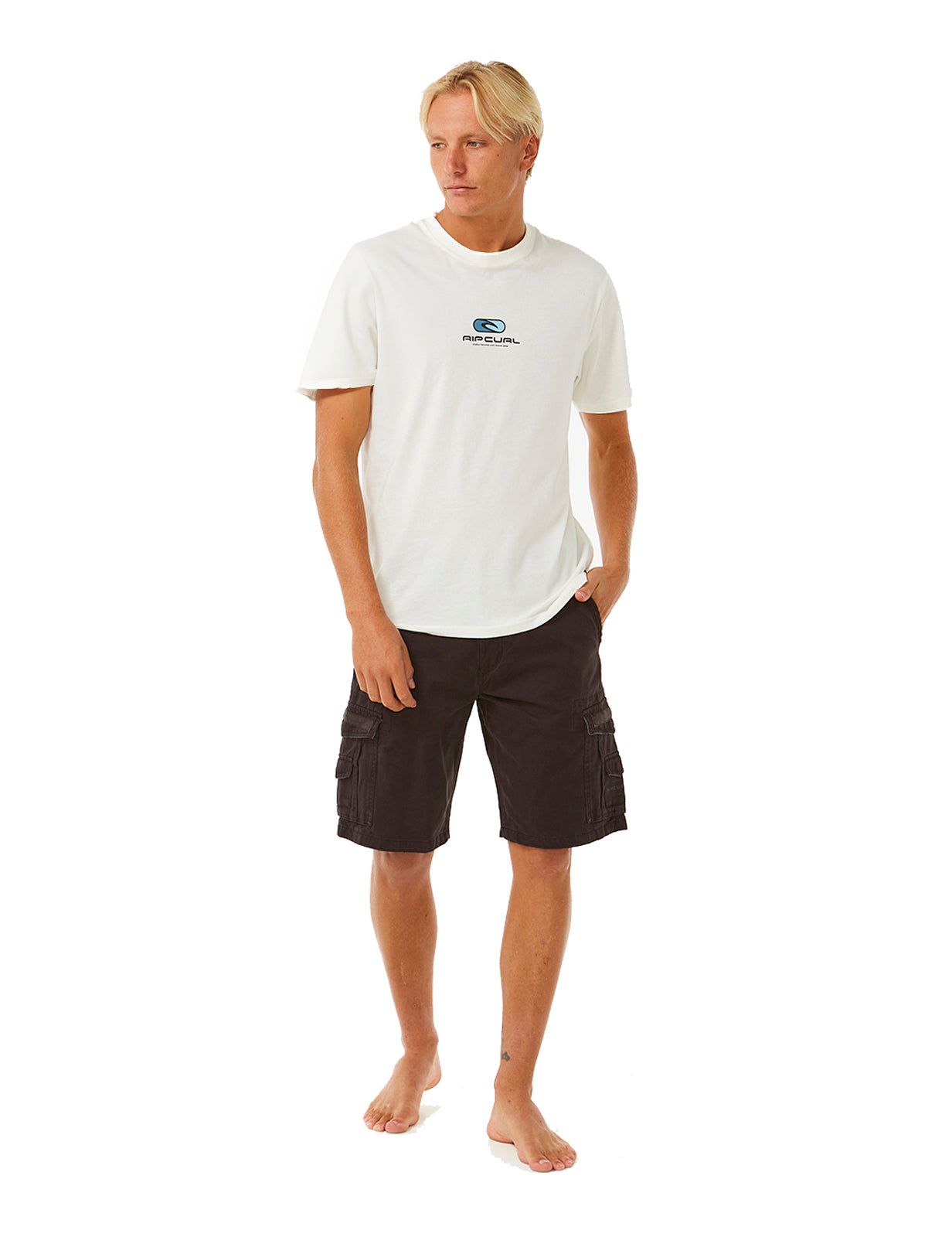 Rip Curl Classic Surf Trail Cargo Shorts in Washed Black Shorts