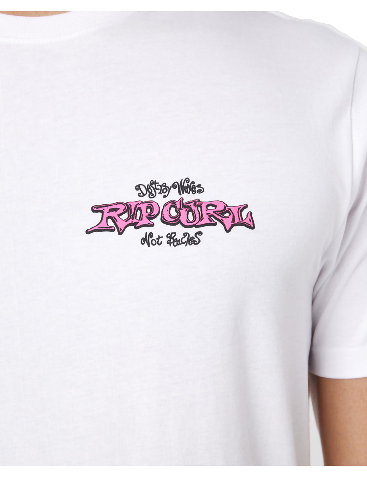 Rip Curl Vintage Slash Short Sleeve T-Shirt in Optical White