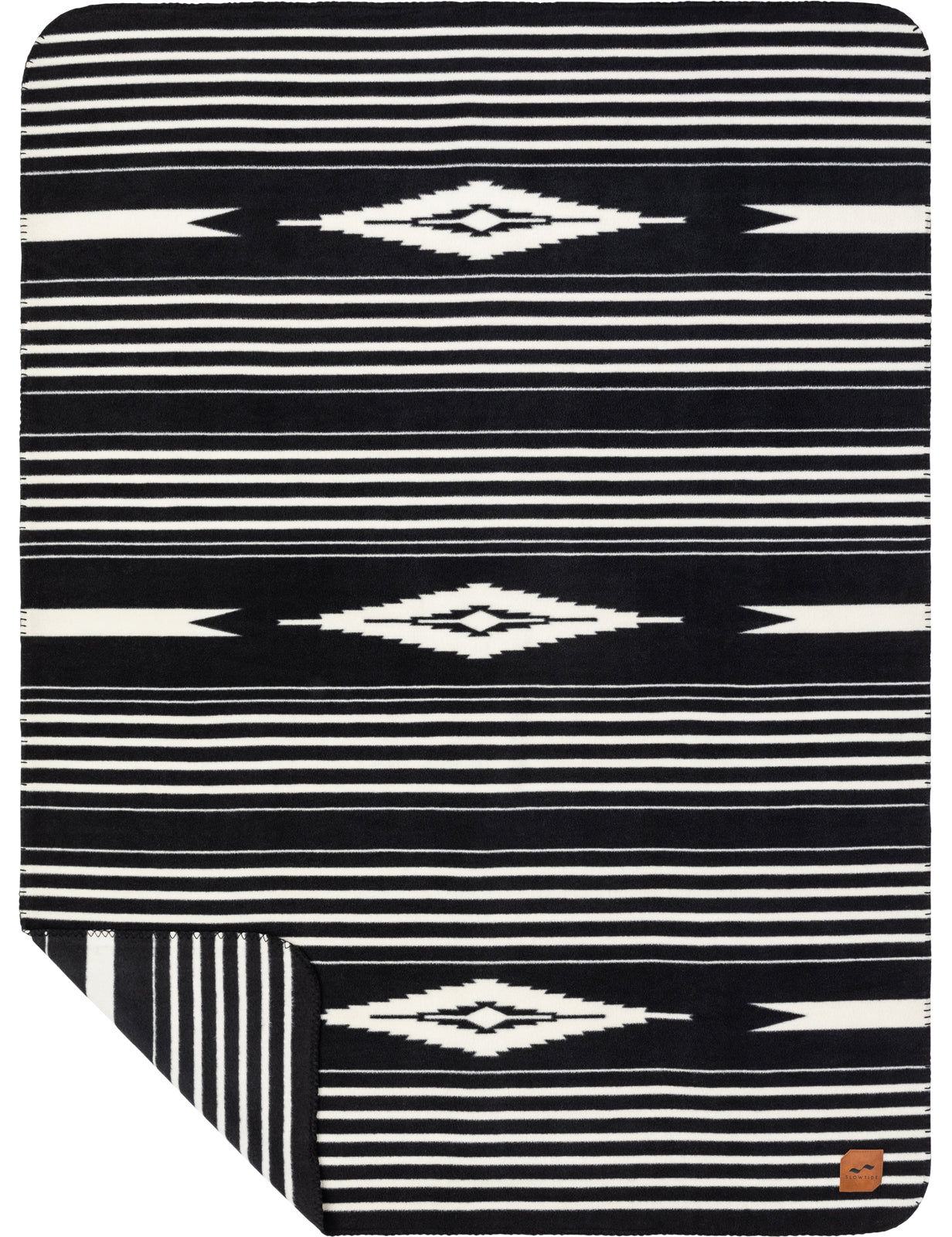 Couverture de plage Slowtide Hayden en noir