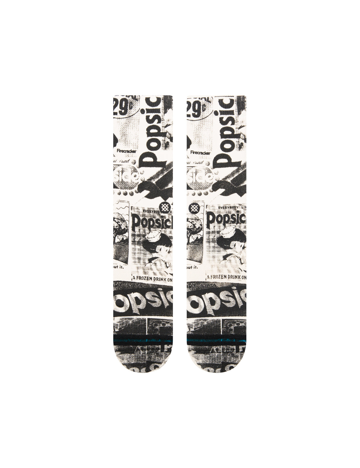 Stance Popsicle Crew Socks in Vintage White