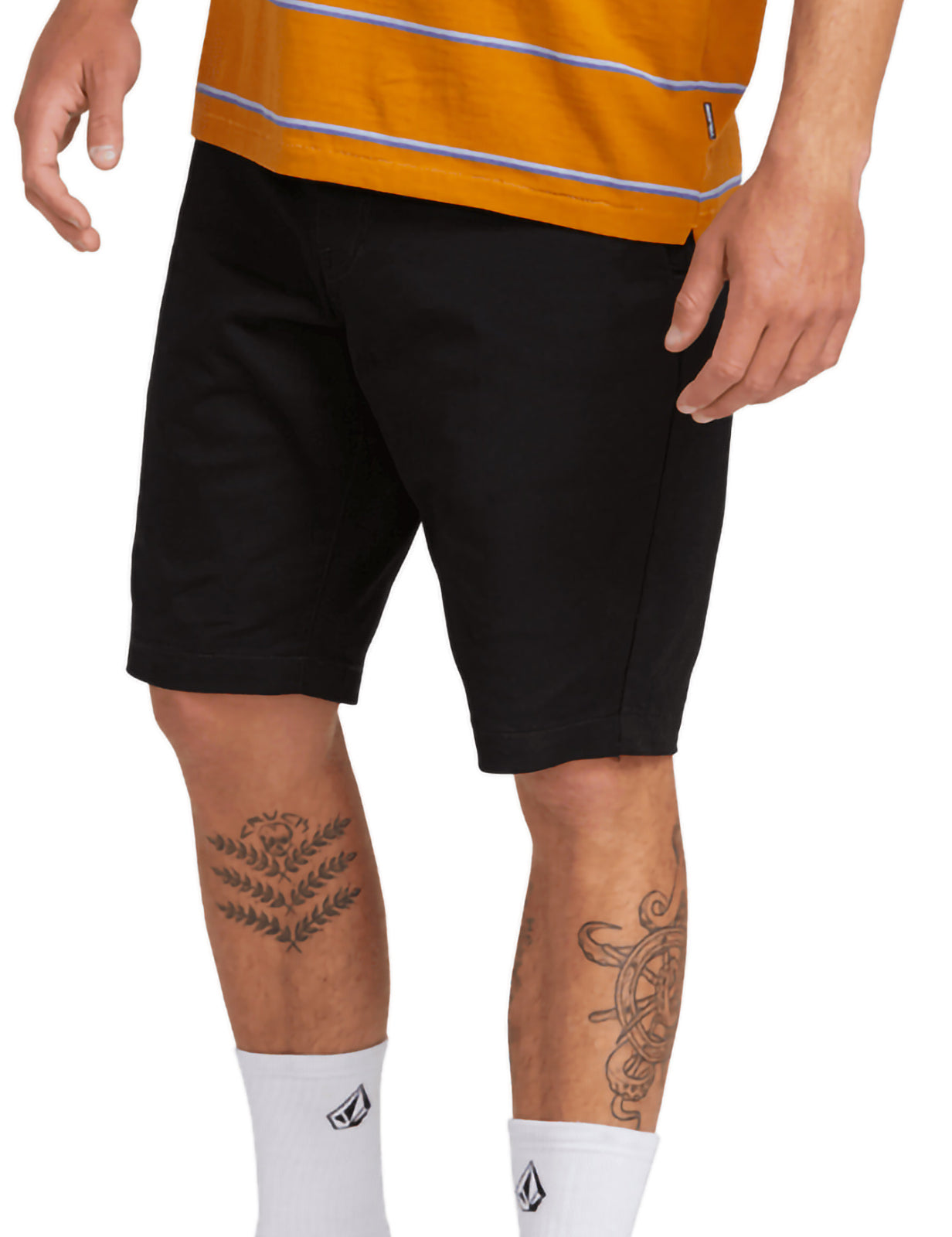 Volcom Frickin Modern Stretch 21 Shorts in Black Shorts For Men