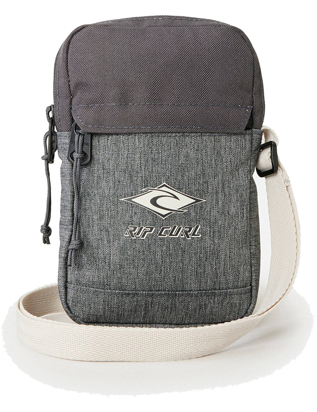 Rip Curl Slim Pouch Classic Surf Cross Body Bag in Grey Heather