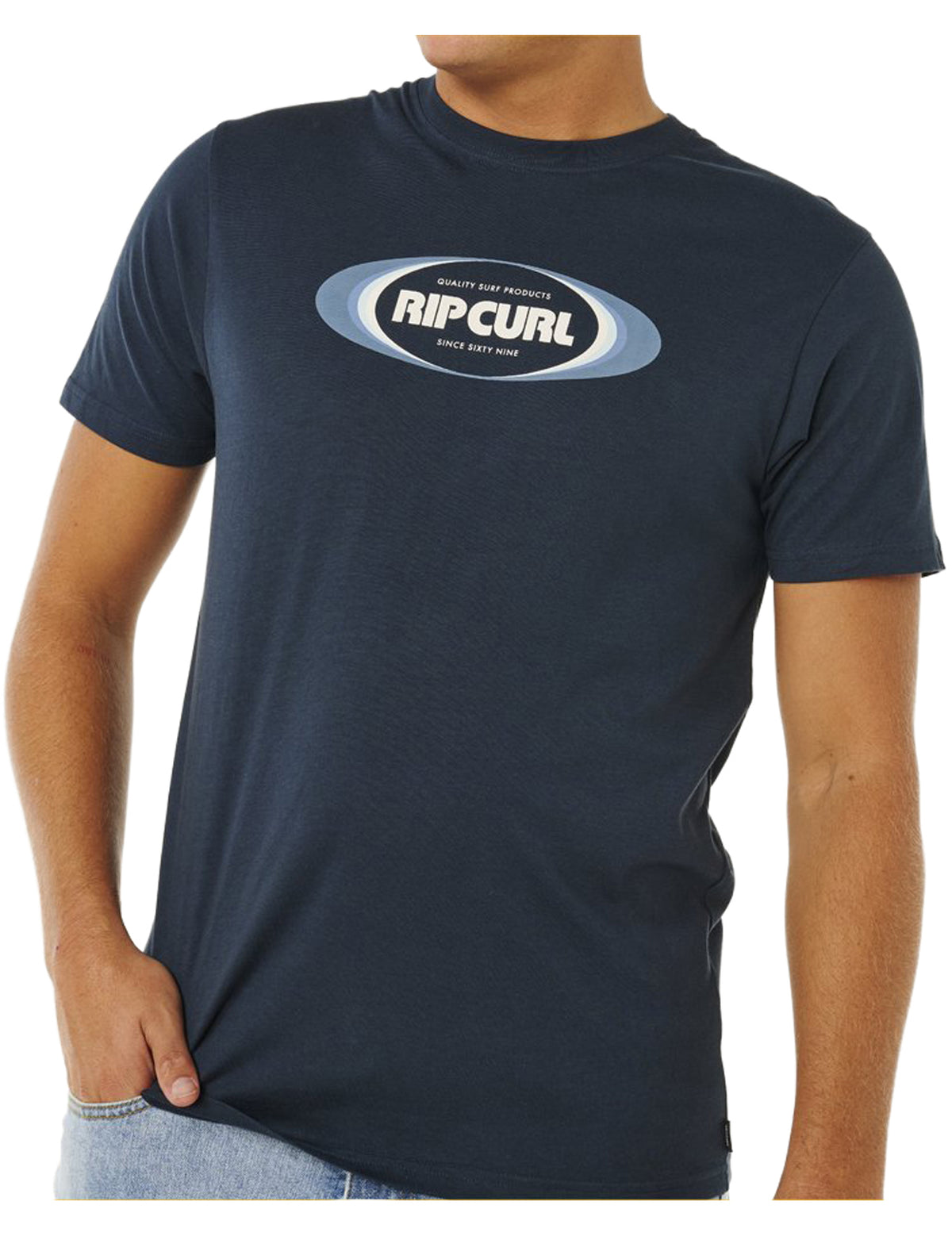 Rip Curl Yo Mumma Short Sleeve T-Shirt in Dark Navy