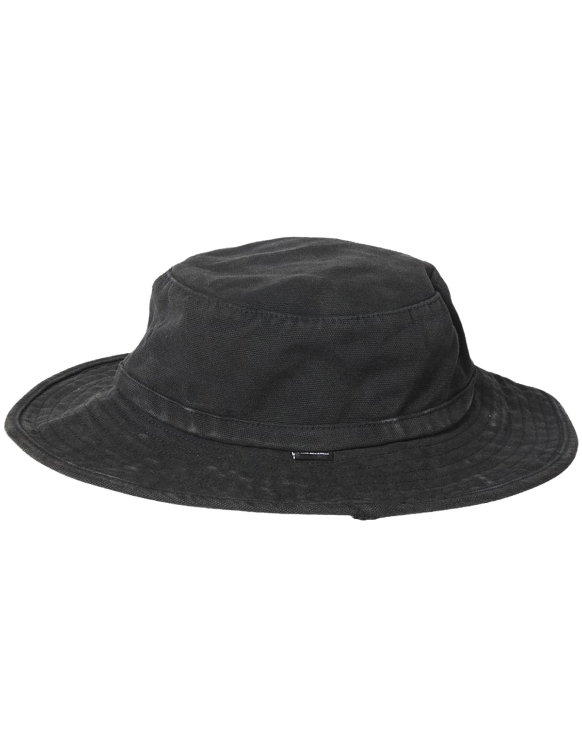 Rip Curl Search Canvas Wide Brim Bucket Hat in Black