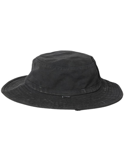 Rip Curl Search Canvas Wide Brim Bucket Hat in Black