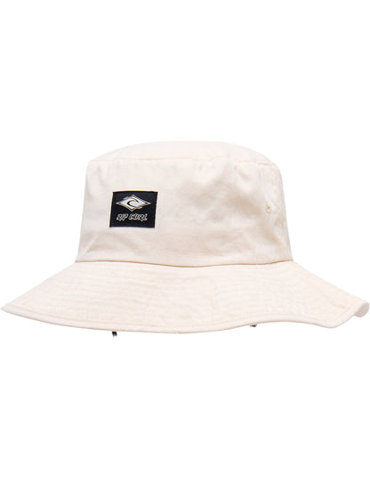 Rip Curl Classic Surf Mid Brim Bucket Hat in Vintage White