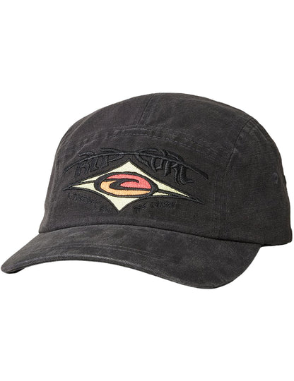 Rip Curl Vintage Adjustable Curved Peak Cap in Washed Black