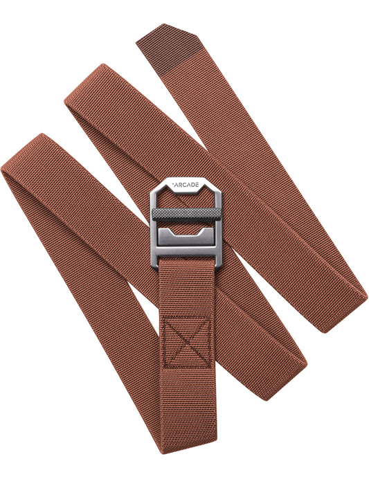 Arcade Guide Slim Webbing Belt in Vermilion