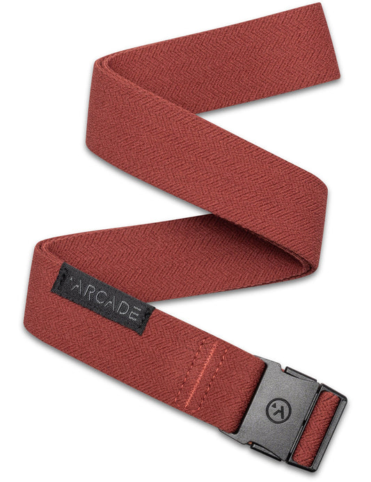 Arcade Ranger Slim Webbing Belt in Vermilion