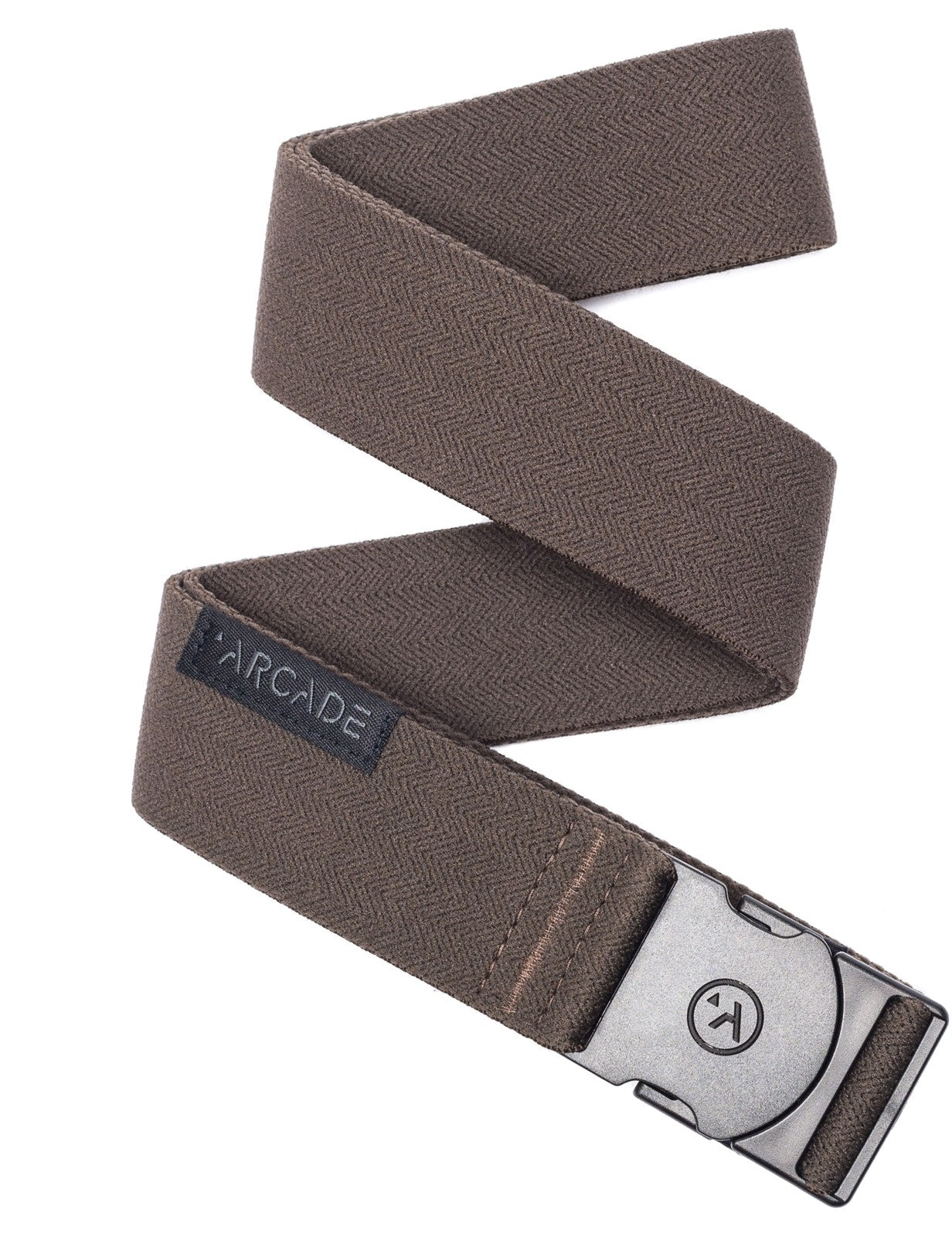 Arcade Ranger Webbing Belt in Medium Brown