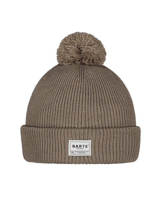 Barts Arkade Bobble Hat in Taupe