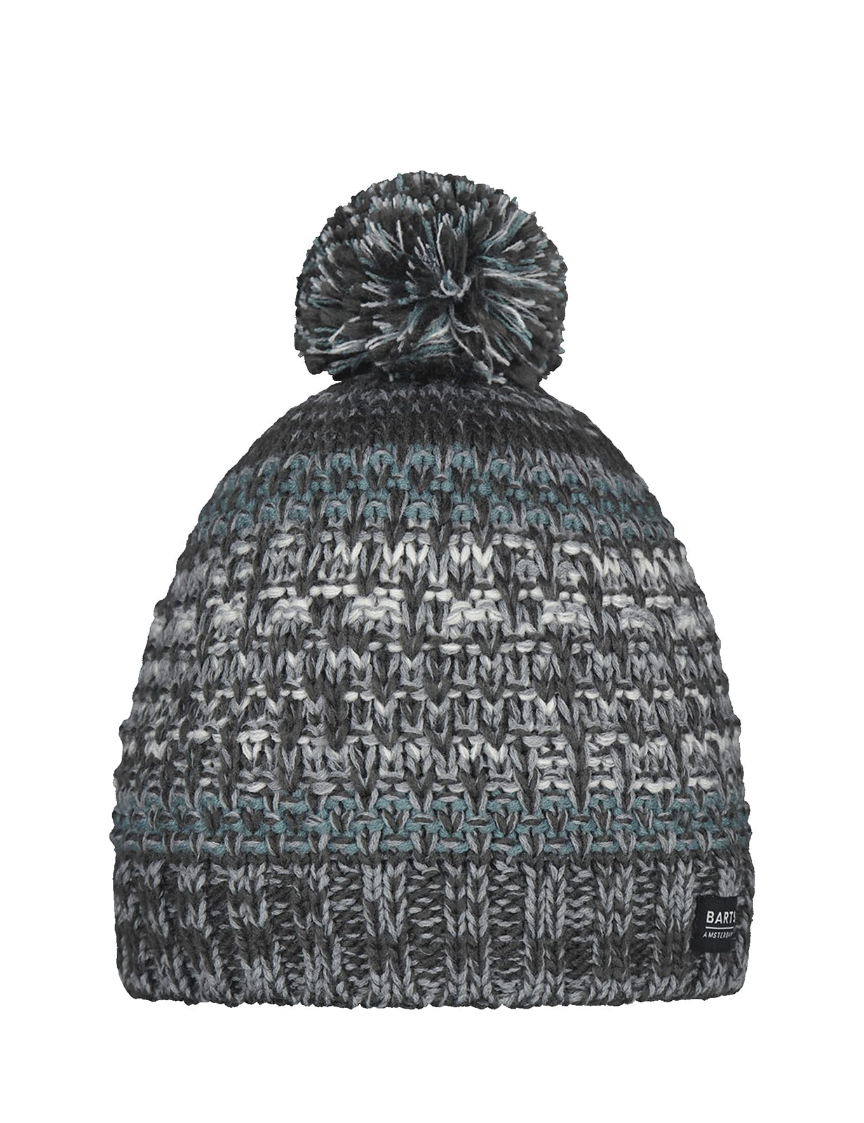 Barts Nathanial Bobble Hat in Dark Heather