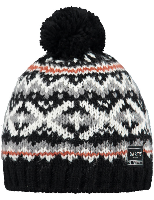 Barts Pazo Bobble Hat in Black