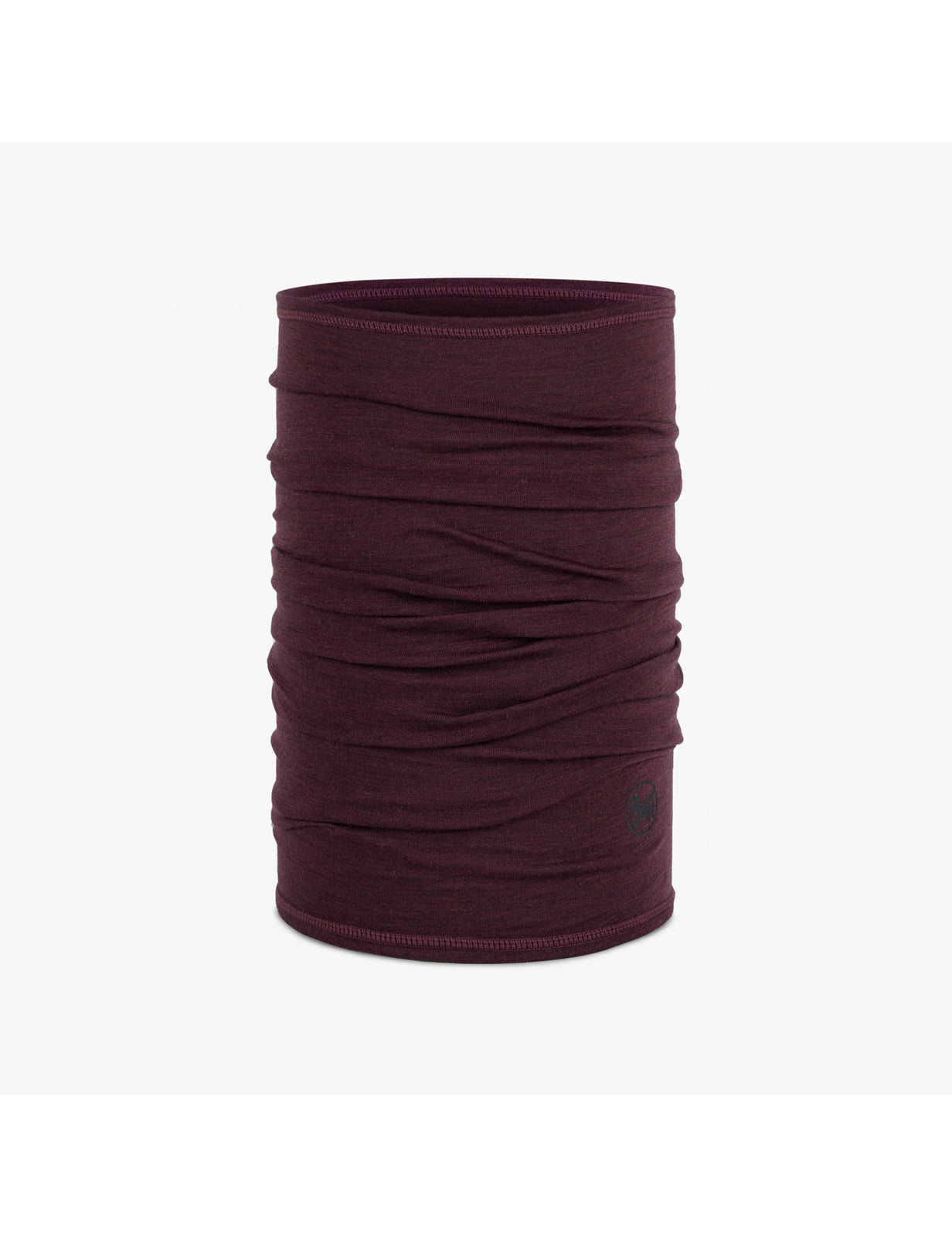 Buff Merino Lightweight Neck Warmer in Solid Garnet