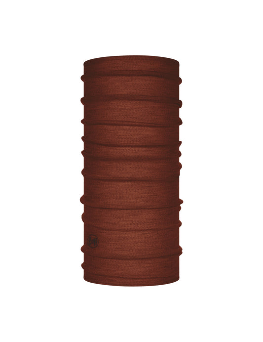 Buff Merino Lightweight Neck Warmer in Solid Sienna