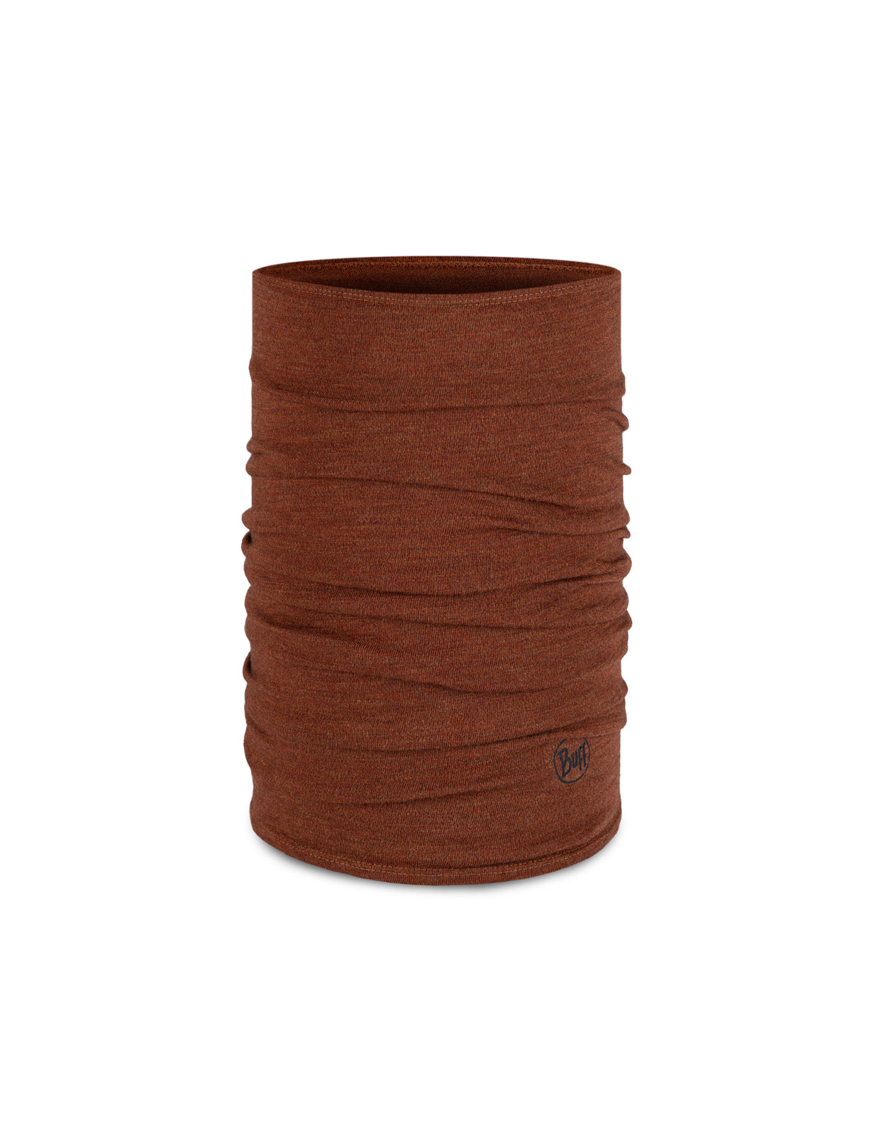 Buff Merino Midweight Neck Warmer in Melange Cinnamon