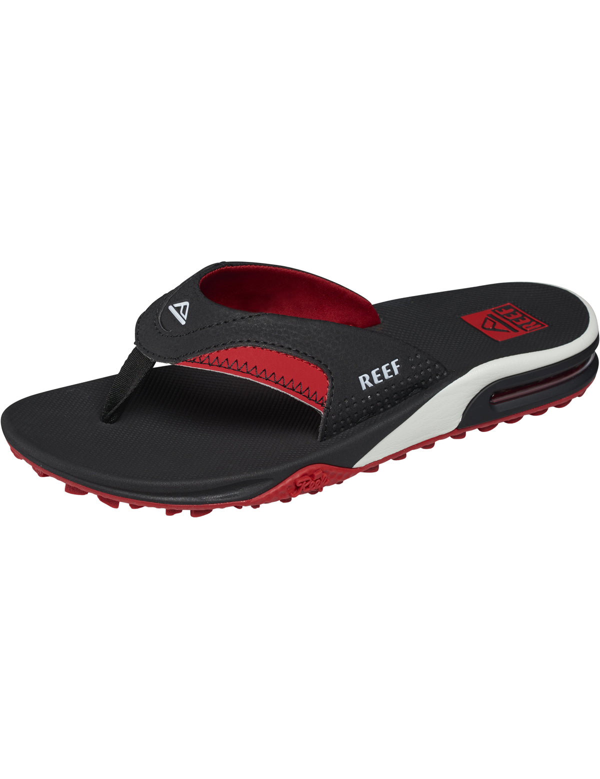 Reef Fanning Pregame Sandals in Black/Red
