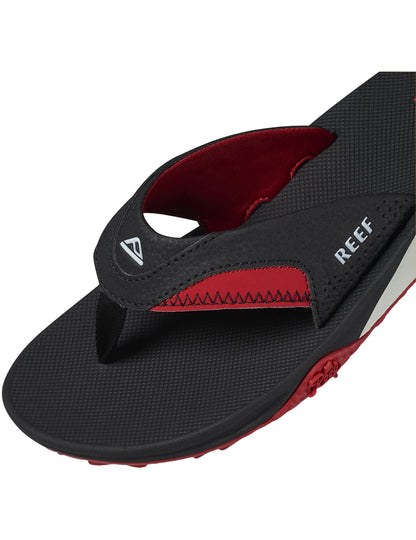 Reef Fanning Pregame Sandals in Black/Red