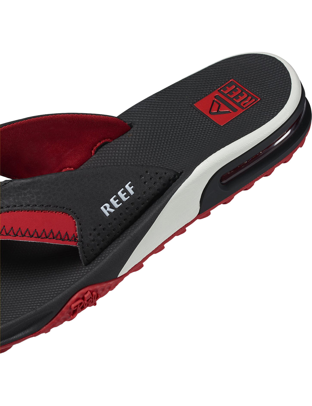 Reef Fanning Pregame Sandals in Black/Red