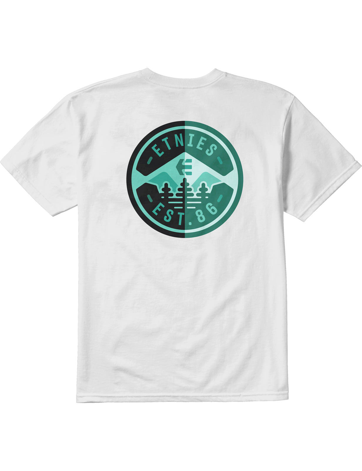 Etnies 3 Pines Short Sleeve T-Shirt in White