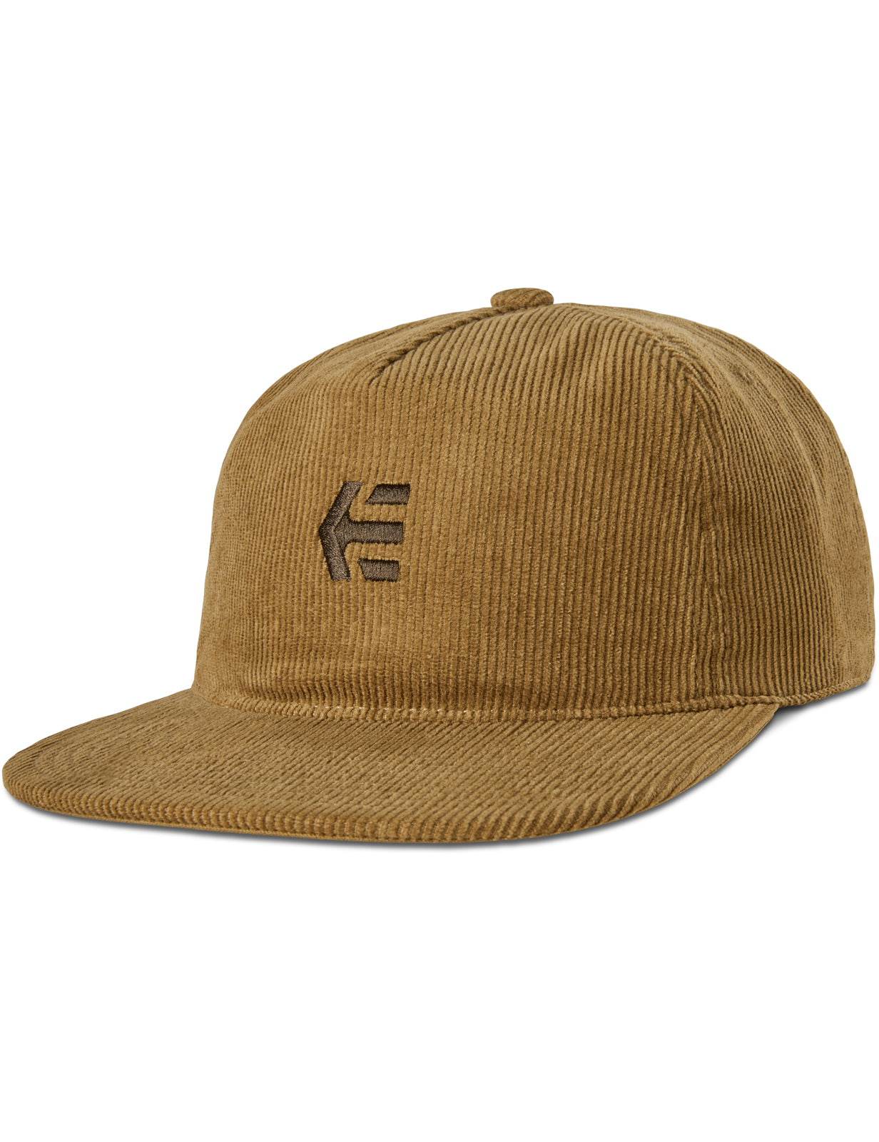 Etnies Arrow Cord Strapback Curved Peak Cap in Brown