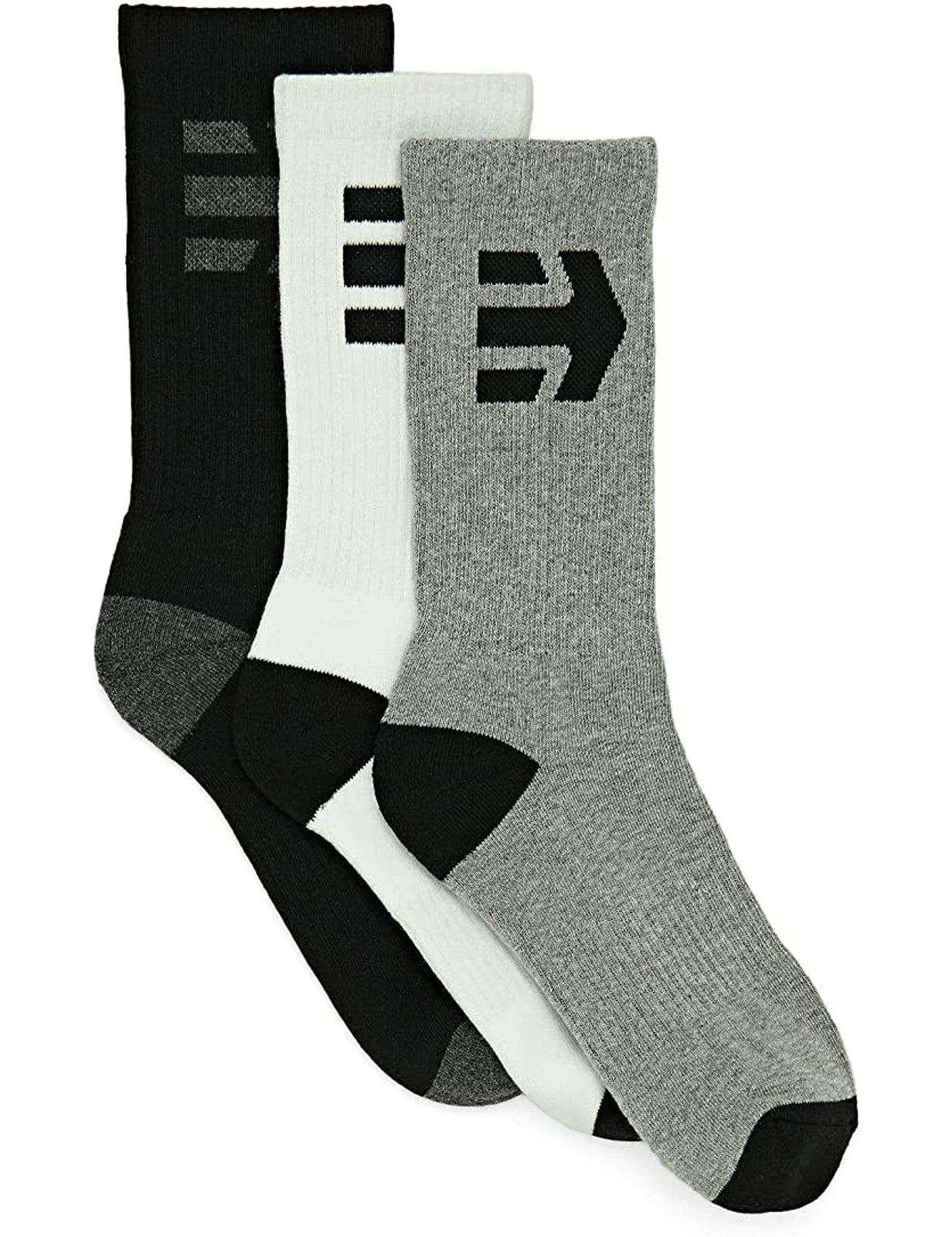 Etnies Direct 2S 3 Pack Crew Socks in Assorted