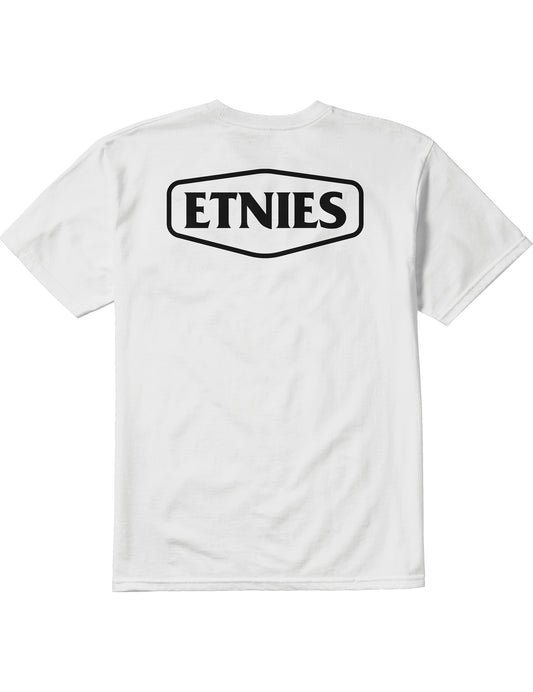 Etnies Dystopia Font Short Sleeve T-Shirt in White