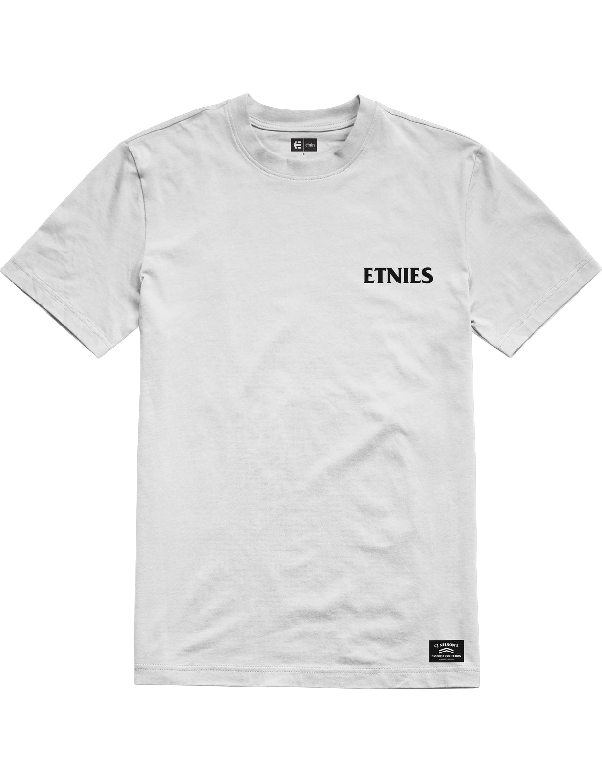 Etnies Dystopia Font Short Sleeve T-Shirt in White