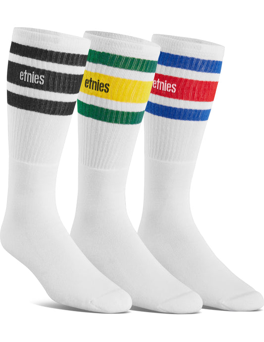 Etnies Etnies Tube 3-Pack Crew Socks in Assorted