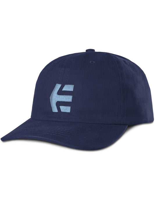 Etnies Icon Destruct Curved Peak Cap in Navy