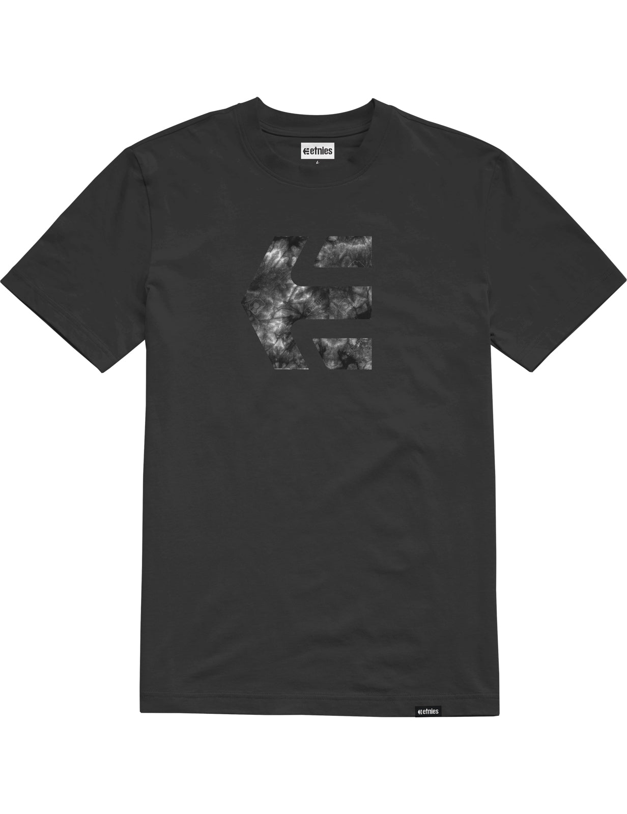 Etnies Icon Print Short Sleeve T-Shirt in Black Acid