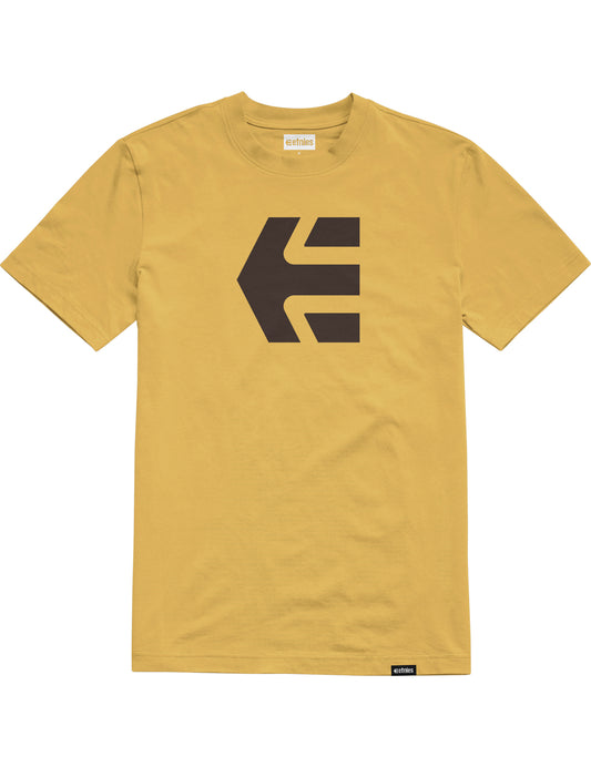 Etnies Icon Short Sleeve T-Shirt in Mustard