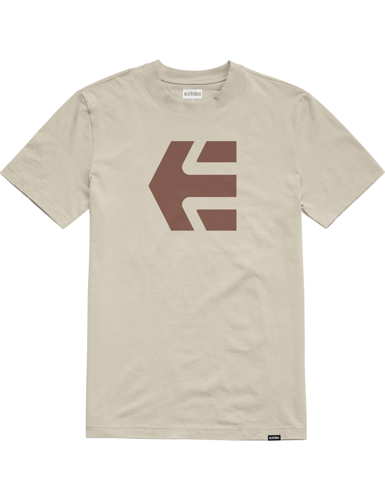 Etnies Icon Short Sleeve T-Shirt in Tan