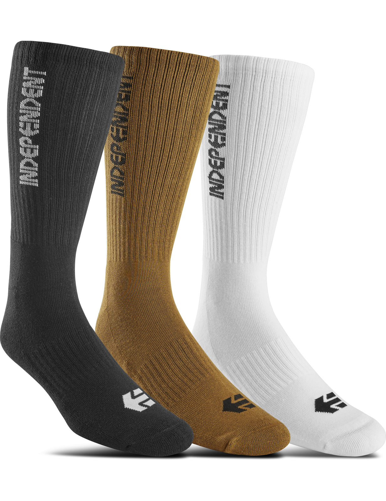 Etnies Independent 3-Pack Crew Socks in Assorted