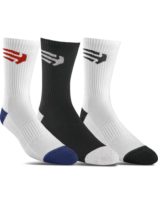 Etnies Joslin 3-Pack Crew Socks in Assorted