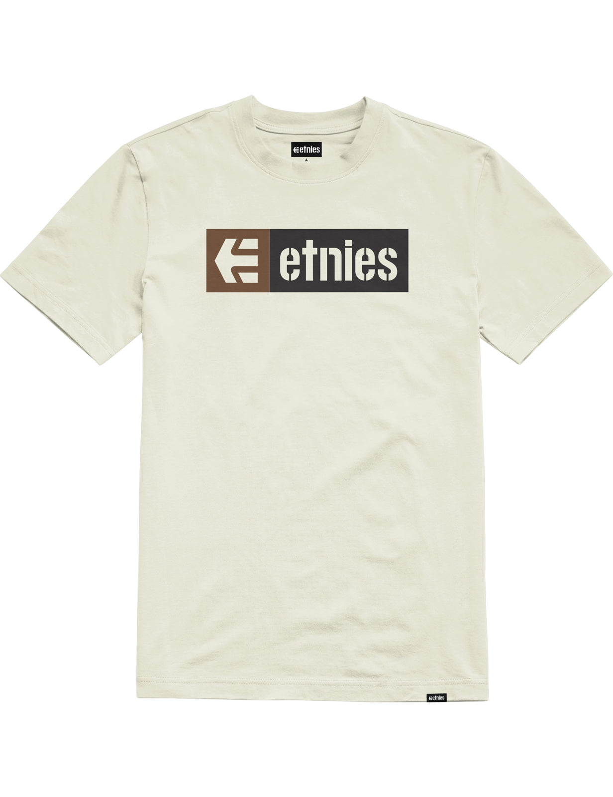 Etnies New Box Short Sleeve T-Shirt in Natural