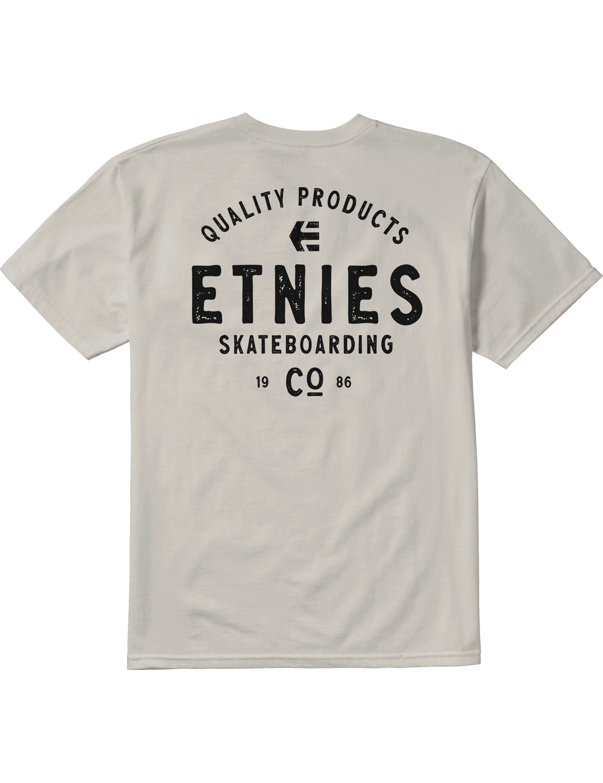 Etnies Skate Co Short Sleeve T-Shirt in Natural