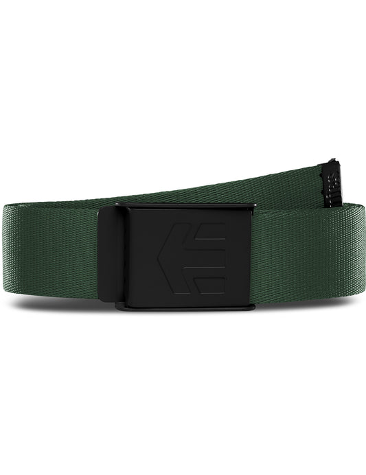 Etnies Staplez Webbing Belt in Forrest