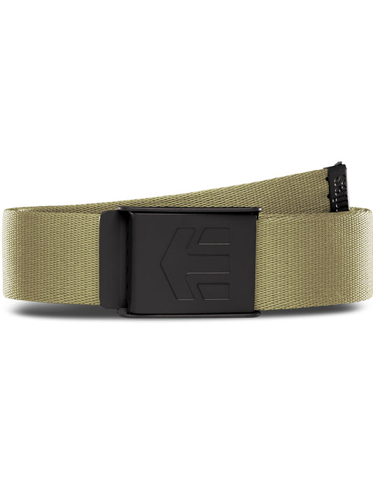 Etnies Staplez Webbing Belt in Khaki