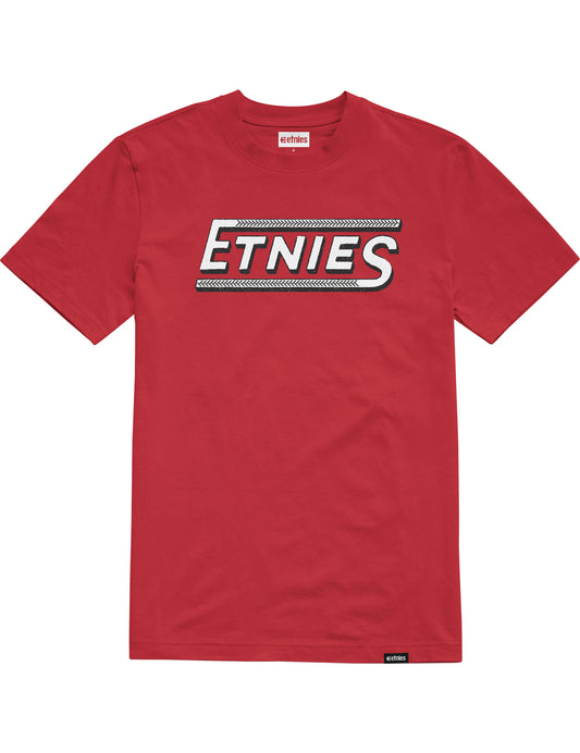 Etnies Tread Short Sleeve T-Shirt in Red