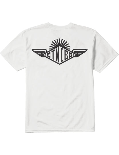 Etnies Wings Short Sleeve T-Shirt in White