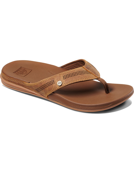 Reef Cushion Lux Leather Sandals in Toffee