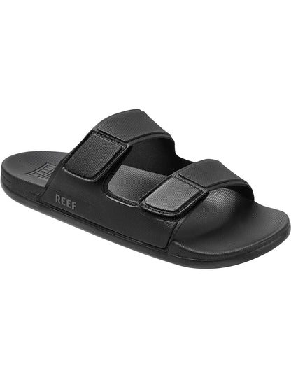 Reef Cushion Tradewind Leather Sandals in Black