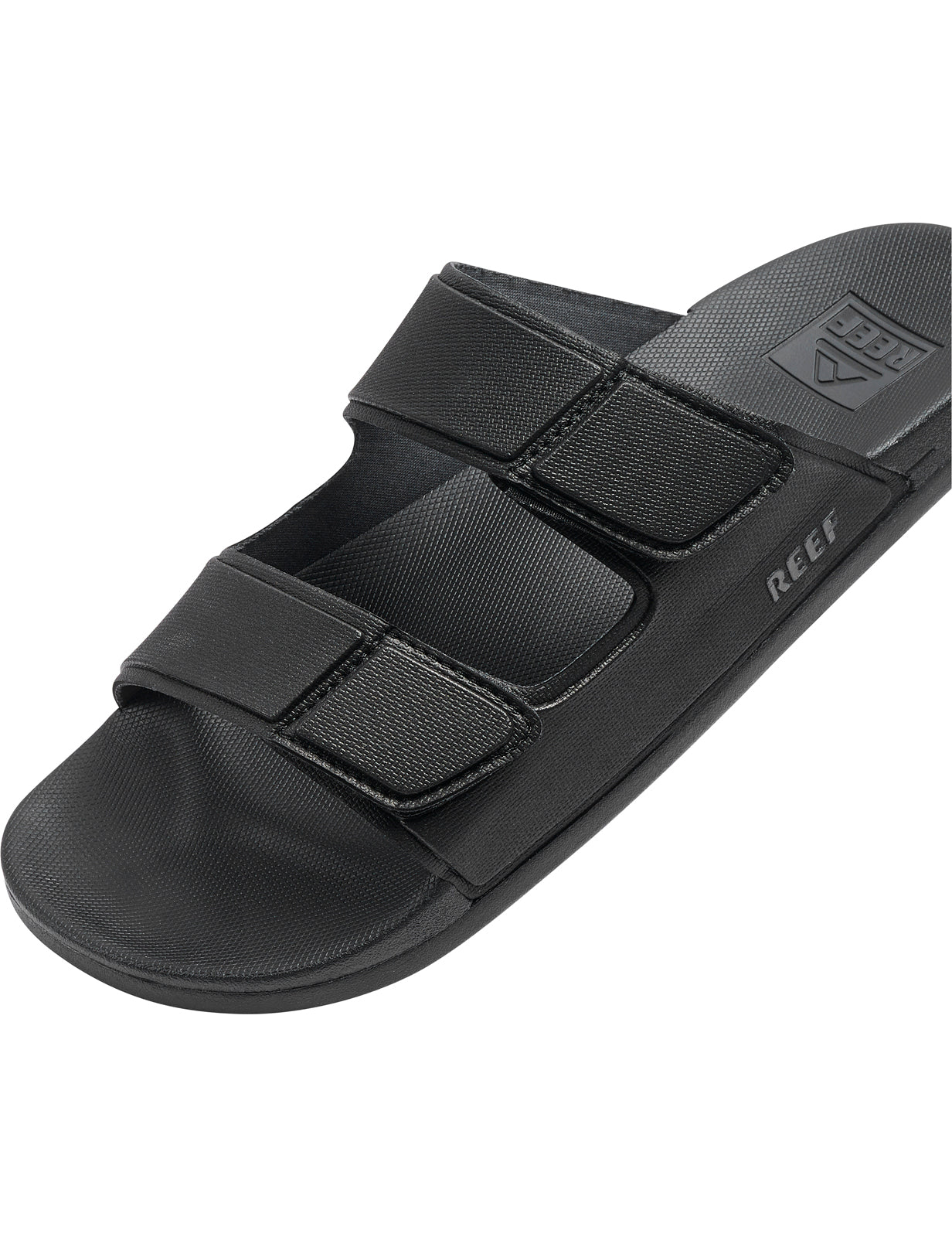 Reef Cushion Tradewind Leather Sandals in Black