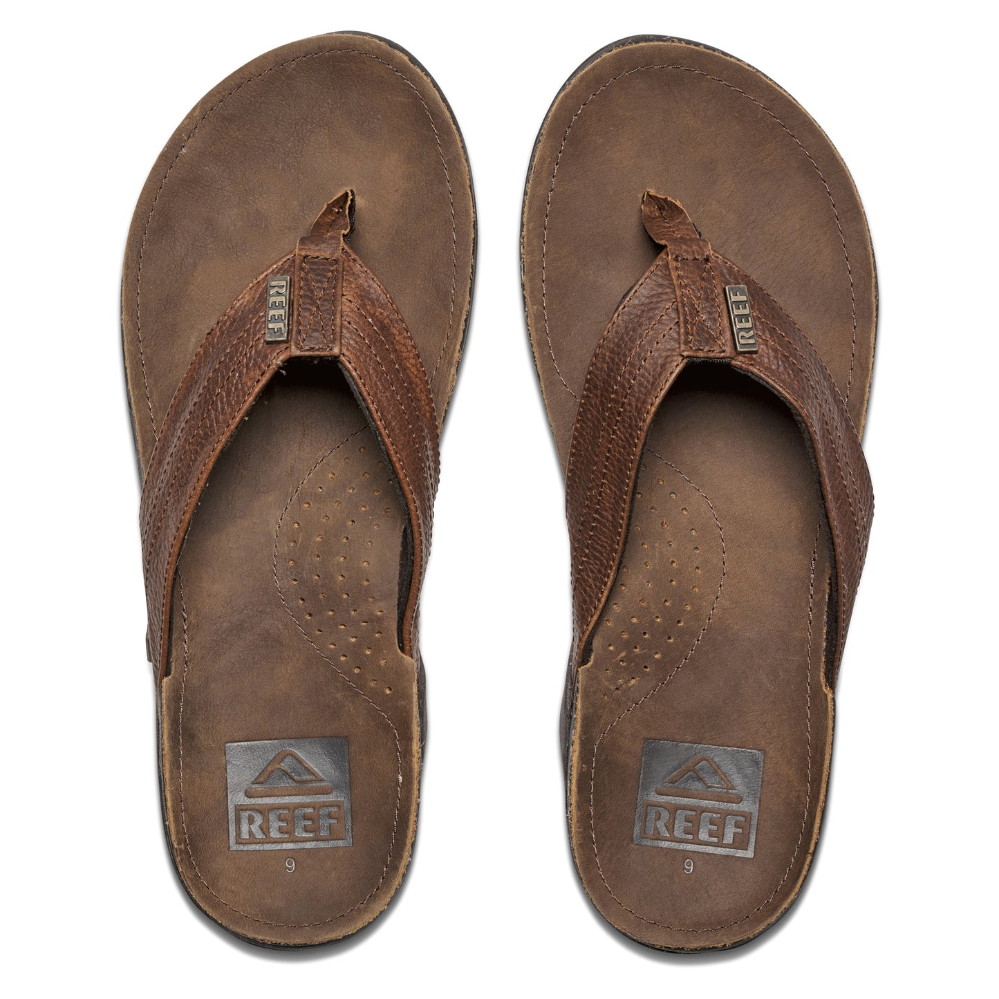 Reef J-Bay III Leather Sandals in Camel