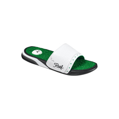 Reef Mulligan Slide Sliders in Green