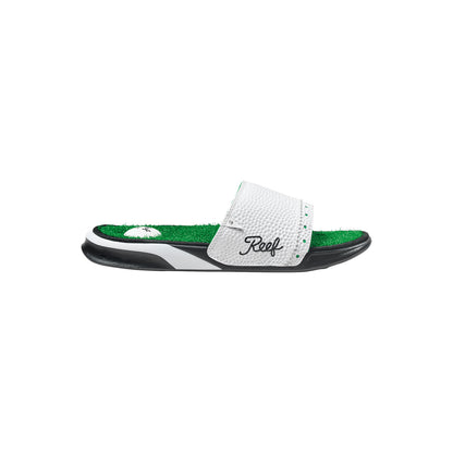 Reef Mulligan Slide Sliders in Green