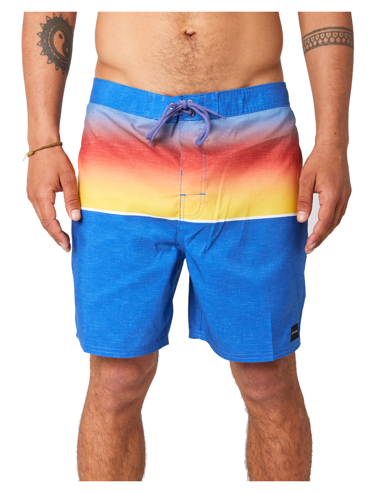 Rip Curl Allover Semi Elastic Elasticated Boardshorts in Retro Blue