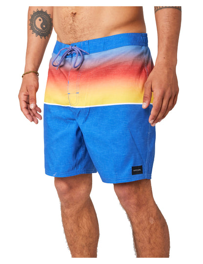 Rip Curl Allover Semi Elastic Elasticated Boardshorts in Retro Blue