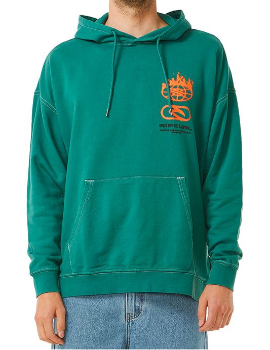 Rip Curl Archive Hood Pullover Hoody in Goblin